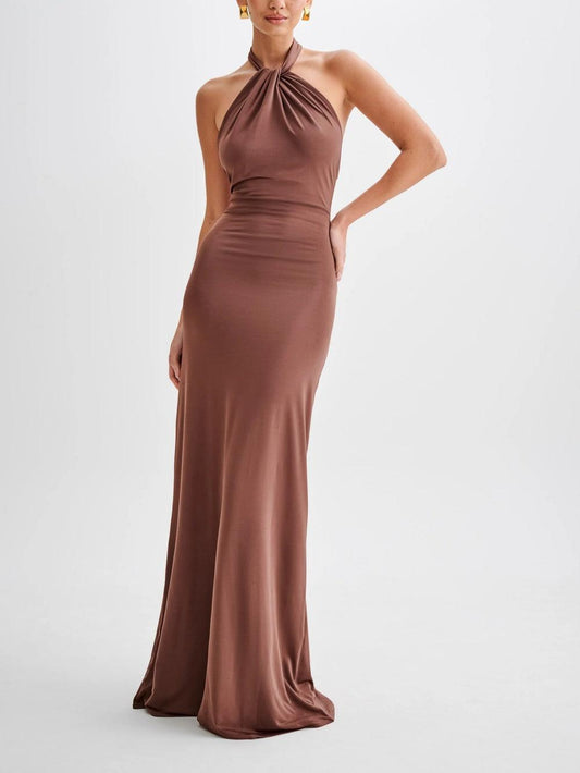Women's Sleeveless Bodycon Maxi Dress - 
Fashinoza