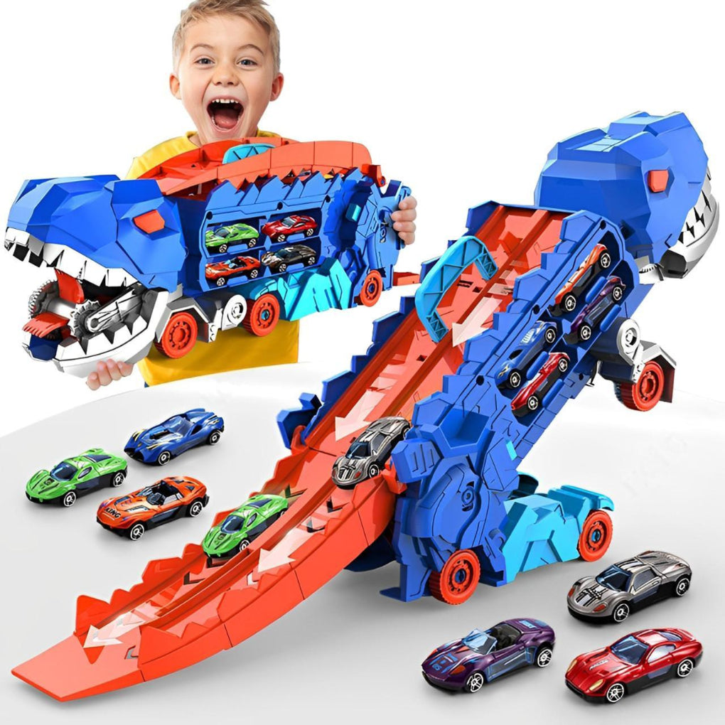 3-In-1 Dinosaur Toy Truck And Transporter - Fashinoza
