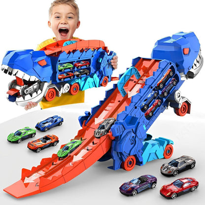 3-In-1 Dinosaur Toy Truck And Transporter - Fashinoza