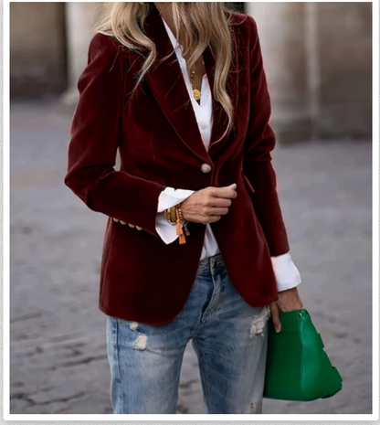 Image of Dominique | Women's Fitted Single Breasted Blazer