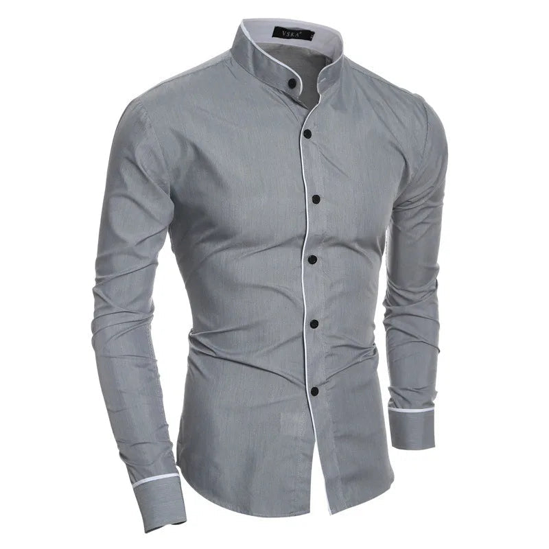 Men's Tailored Collar Dress Shirt