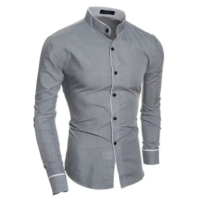 Men's Tailored Collar Dress Shirt