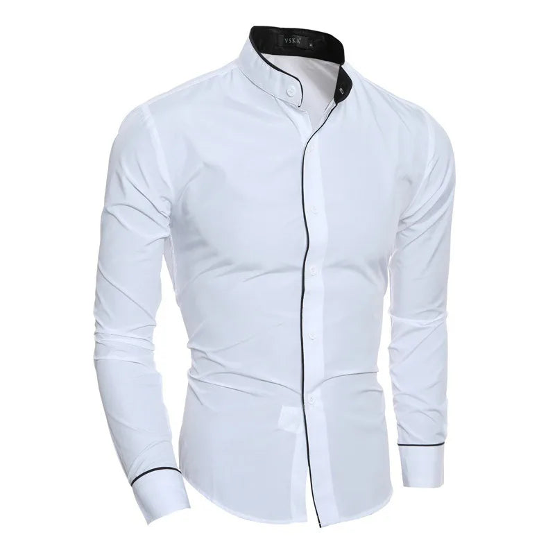 Men's Tailored Collar Dress Shirt