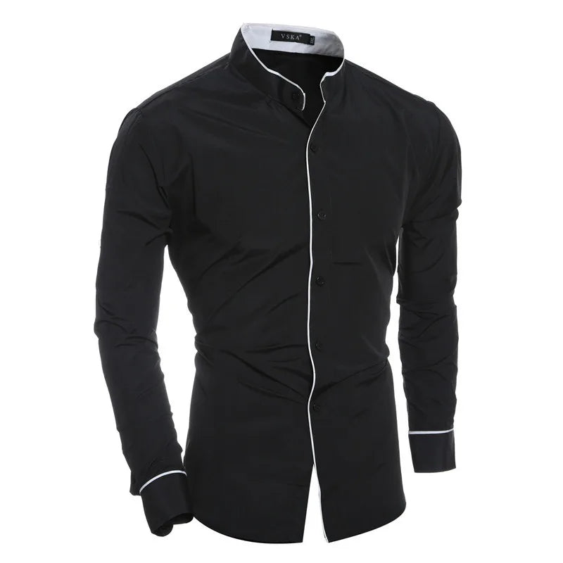 Men's Tailored Collar Dress Shirt