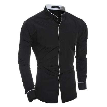 Men's Tailored Collar Dress Shirt