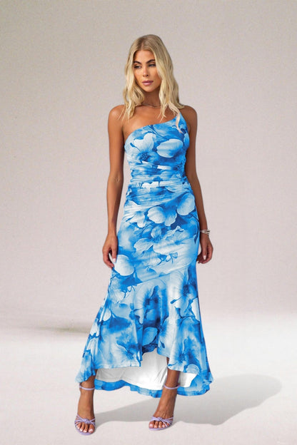 Doriana Women's Floral Maxi Dress Elegant - 
Fashinoza