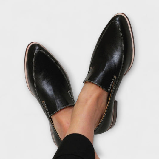 Fiona | Womens Classic Slip On Flat Loafers