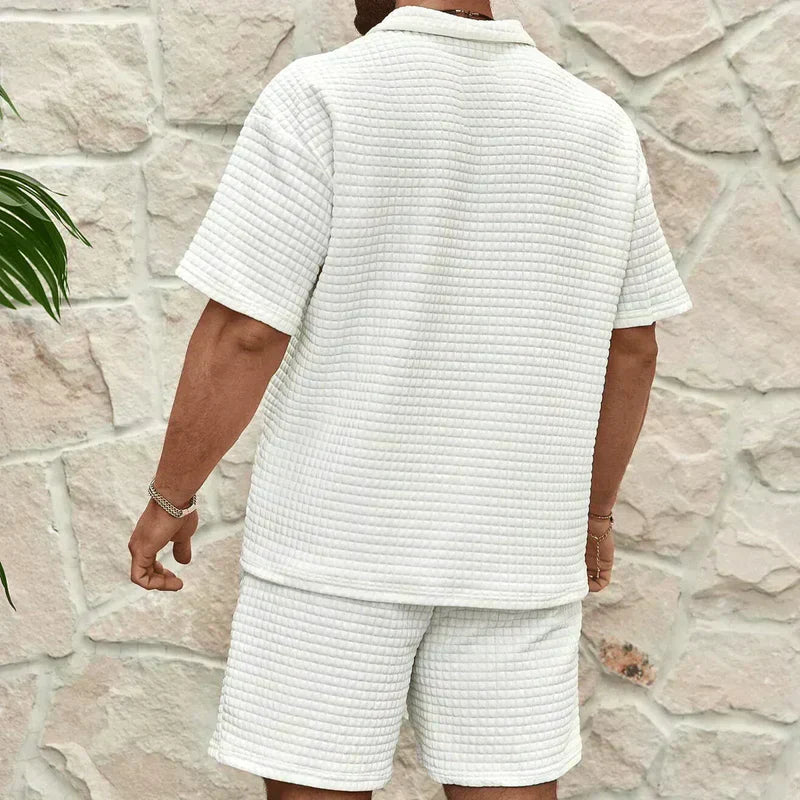 Men's Polo Shirt And Shorts Set