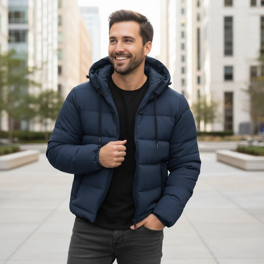 Men’s Hooded Quilted Puffer Jacket