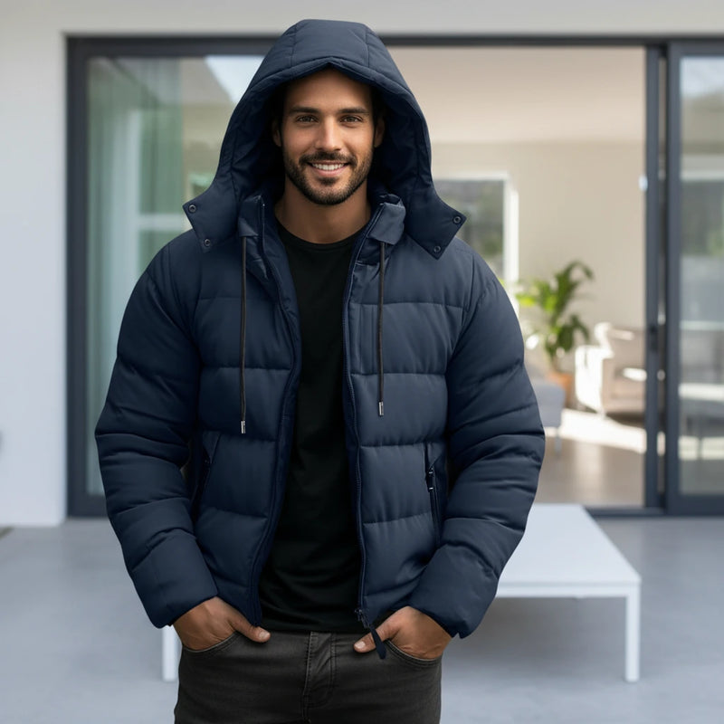Men’s Hooded Quilted Puffer Jacket
