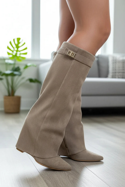 Knee-High Wedge Fashion Boots