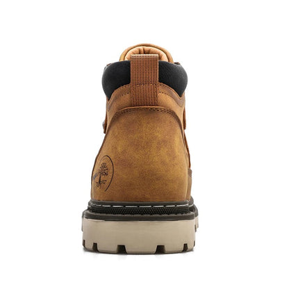 Men's Ankle Boots Waterproof Lace-Up Hiking Brown
