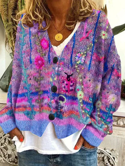 Women's Retro Cardigan