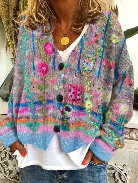 Women's Retro Cardigan - 
Fashinoza