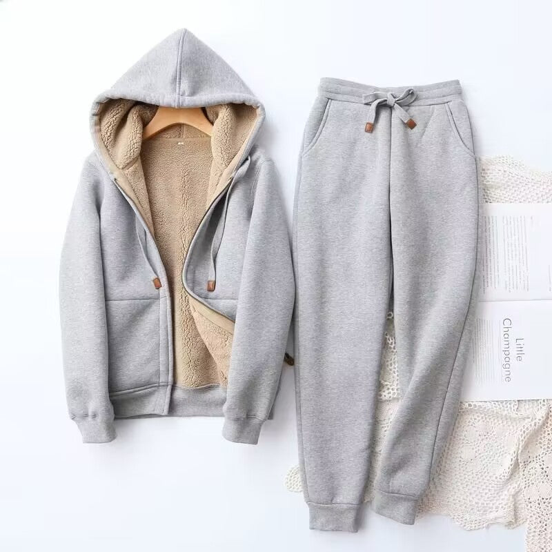 Women's Zip Up Hoodie Loungewear Set