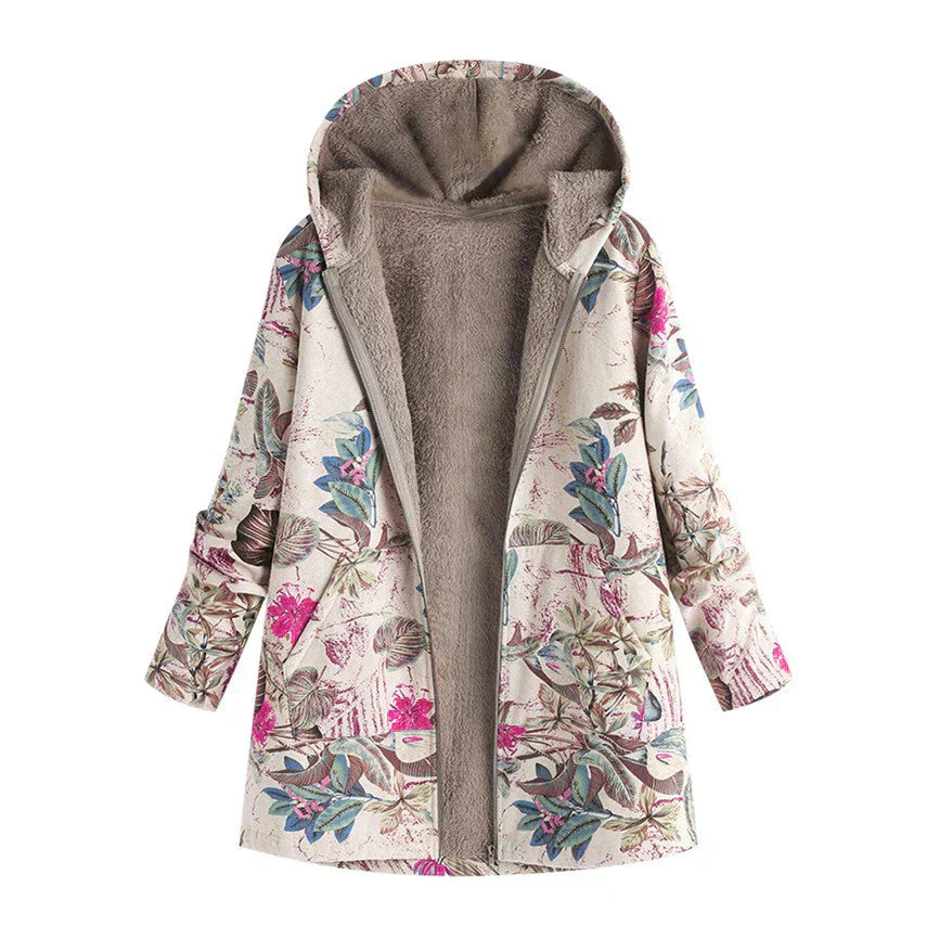 Women's Spring Jacket Hooded Water Resistant - Fashinoza