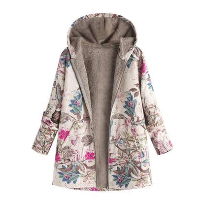 Women's Spring Jacket Hooded Water Resistant - Fashinoza