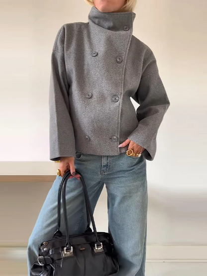 Alice | Women Spring Double Breasted Short Coat
