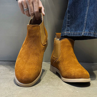 Men's Suede Chelsea Boots