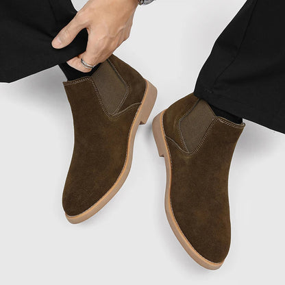 Men's Suede Chelsea Boots