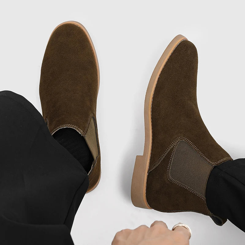 Men's Suede Chelsea Boots