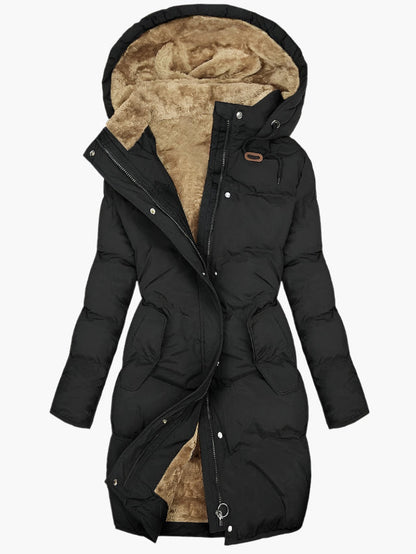 Fiona | Women's Warm Hooded Puffer Winter Coat