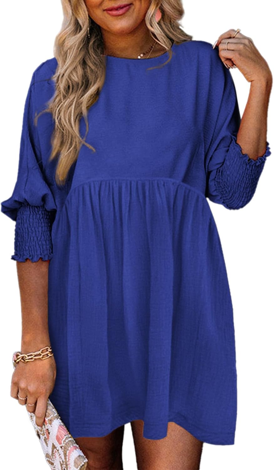 Women's Ruched Summer Day Dress
