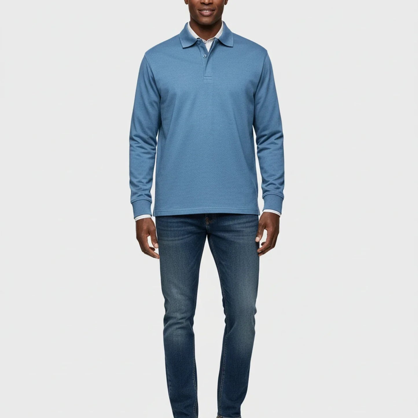 Liam | Men's Spring Long-Sleeve Polo Shirt