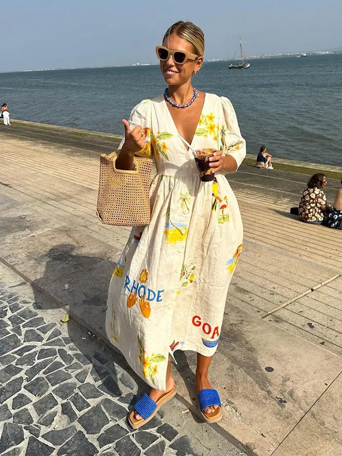 Women's Patterned Summer Dress