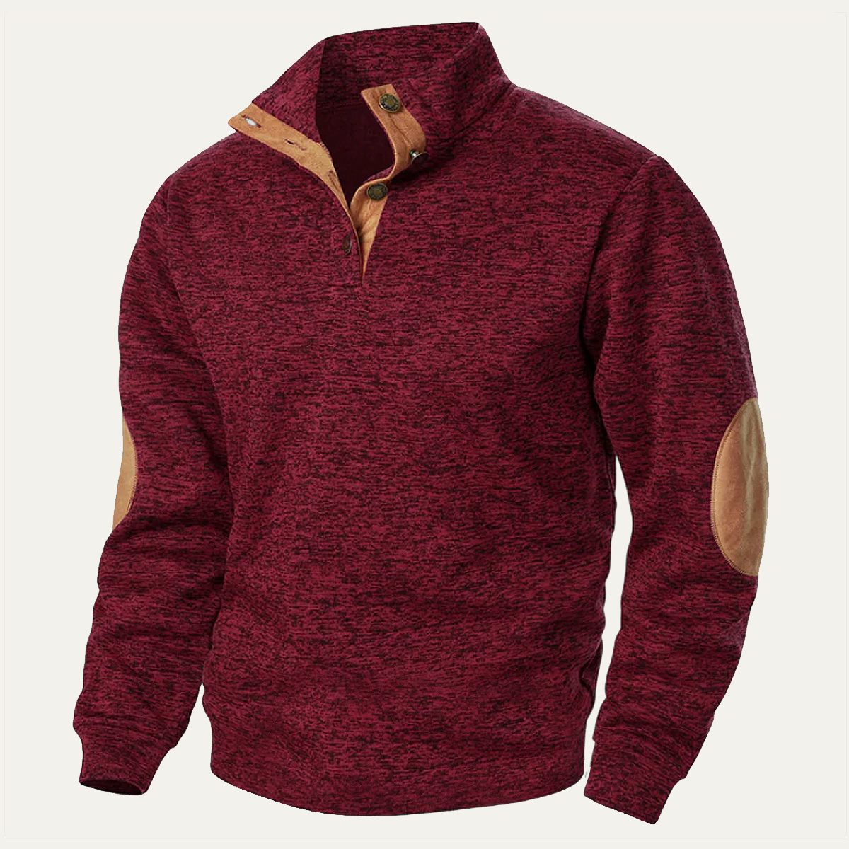 Men's Knitted Sweater Elbow Patches Heritage Style - Fashinoza