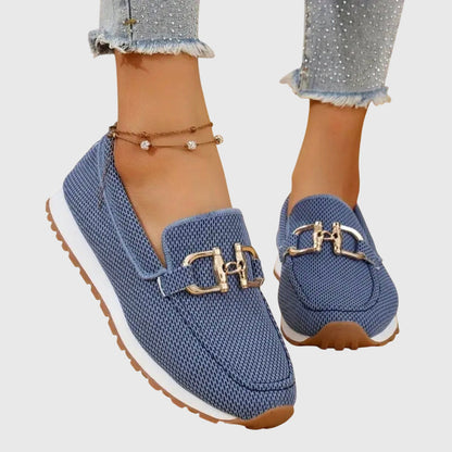 Women's Slip-On Sneakers Front Detail - Fashinoza