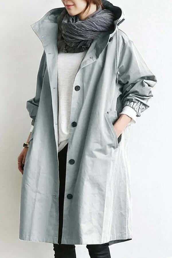 Women's Waterproof Rain Cape Lightweight Breathable Jacket