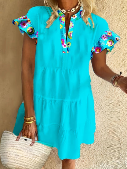 Women's Boho Flowy Cocktail Dress