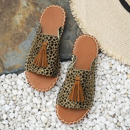 Women's Open-Toe Sandals Tassel Detail