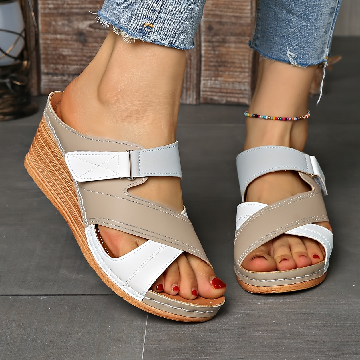 Women's Wedge Slide Sandals