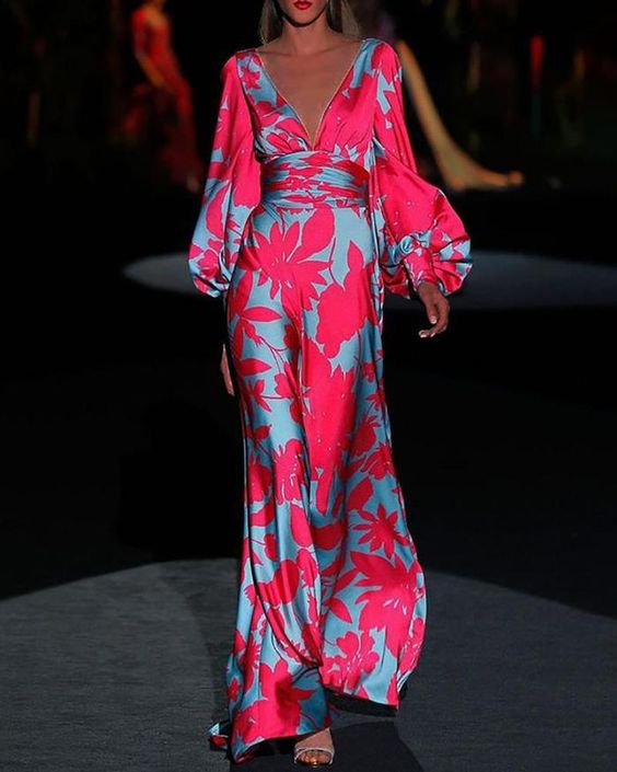 Women's Flowy Maxi Dress Elegant Everyday Wear