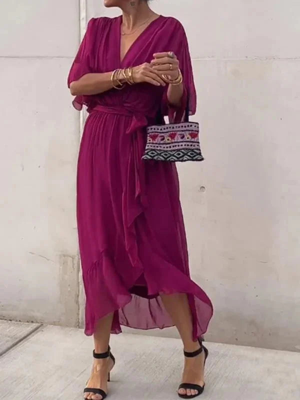 Blair | Women Summer V-Neck Wrap Midi Dress