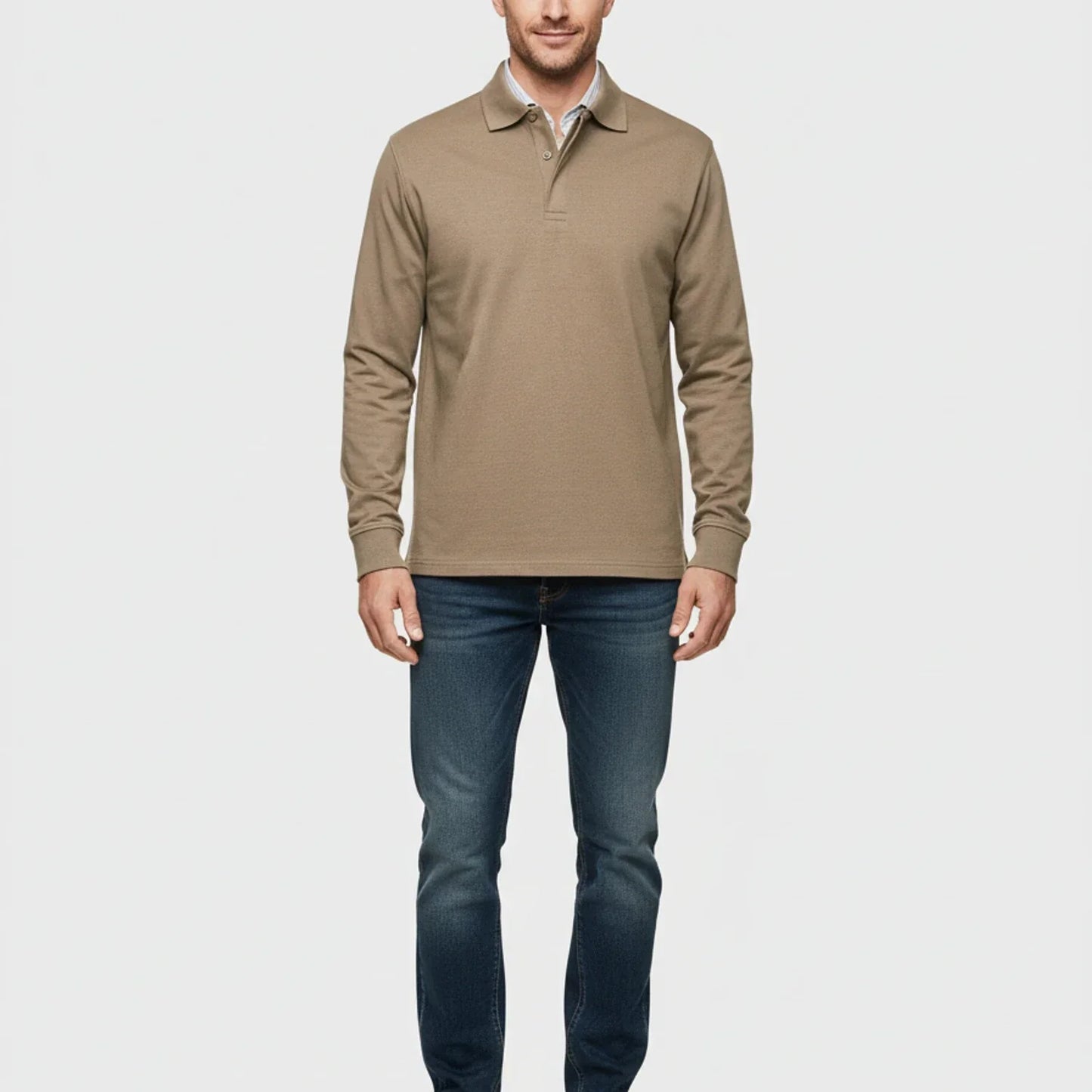 Liam | Men's Spring Long-Sleeve Polo Shirt