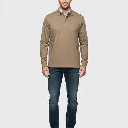 Liam | Men's Spring Long-Sleeve Polo Shirt