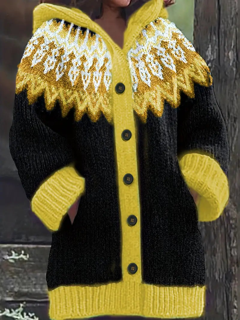 Women's Patterned Cardigan Sweater