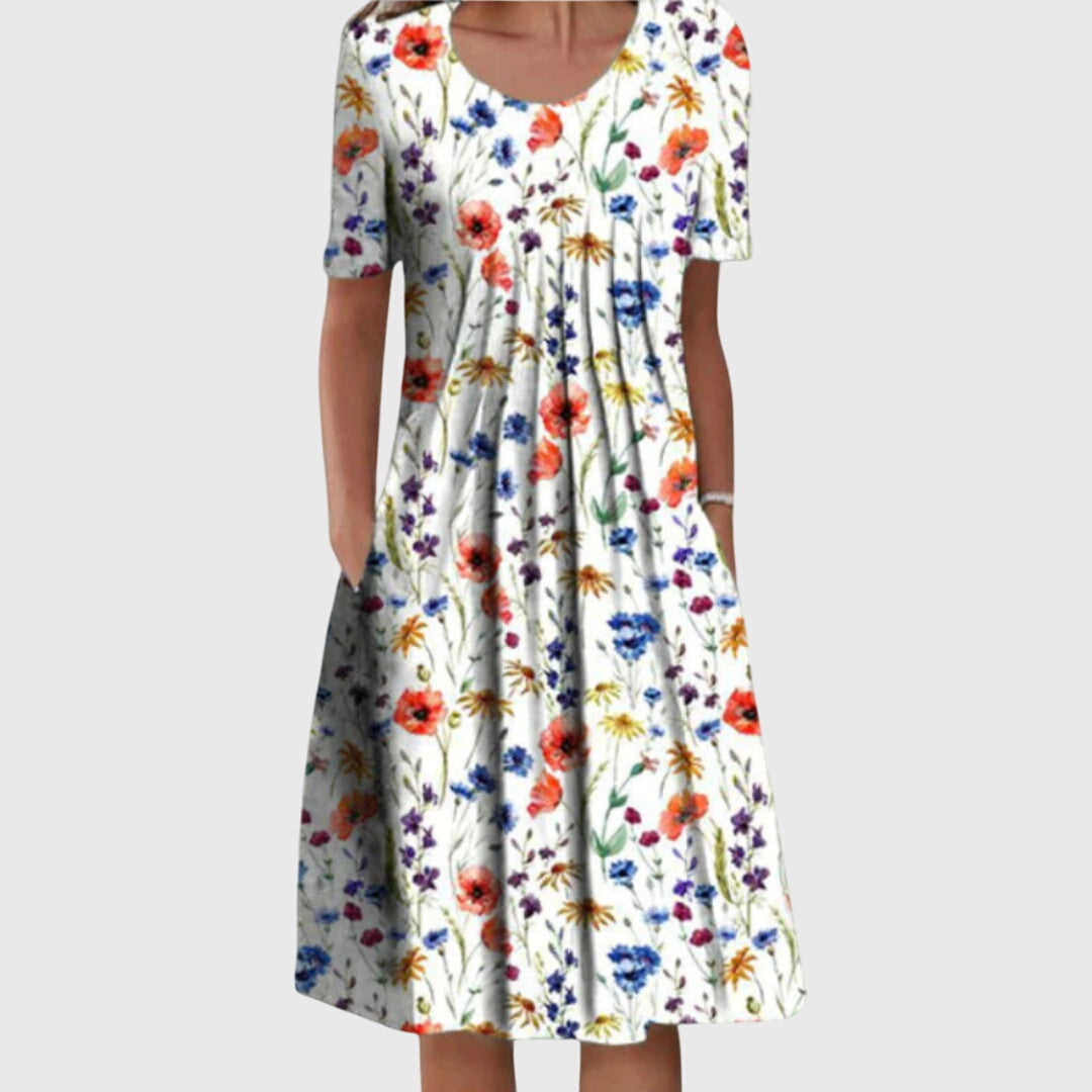 Sleeveless Textured Midi Dress for Elegant Everyday Wear