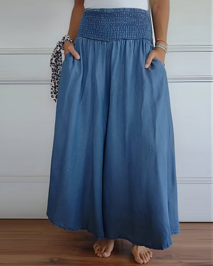 Women's Elastic Waist Comfort Pants - Fashinoza