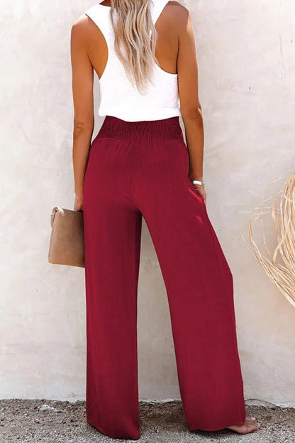 Women's High-Waisted Comfort Trousers