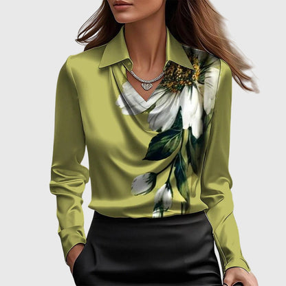 Daisy | Women’s Cowl Neck Long Sleeve Top