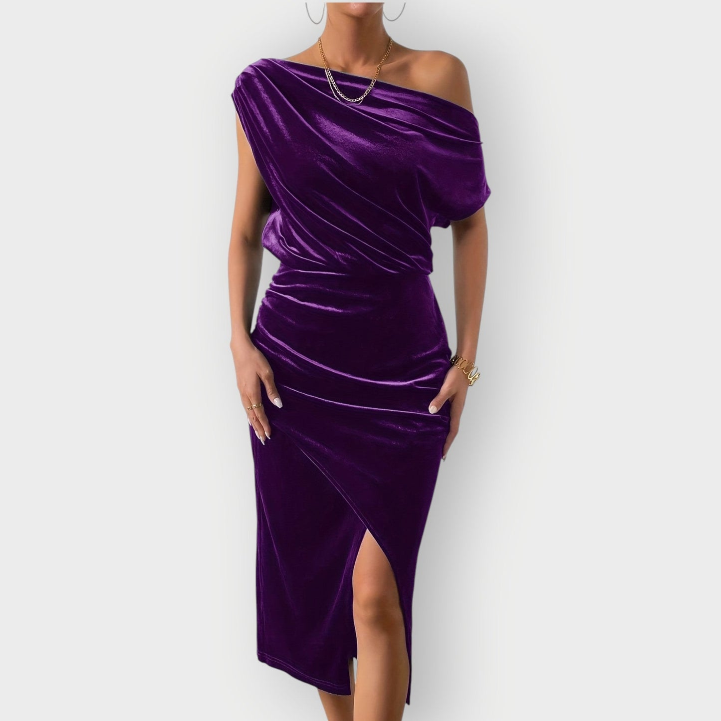 Women's Off Shoulder Midi Dress