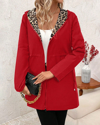 Women's Reversible Leopard Print Coat