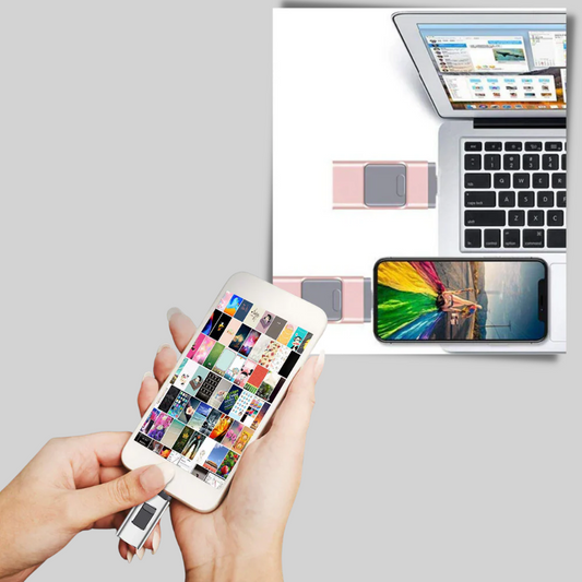 4-In-1 Usb Flash Drive Multi Connector Storage - Fashinoza