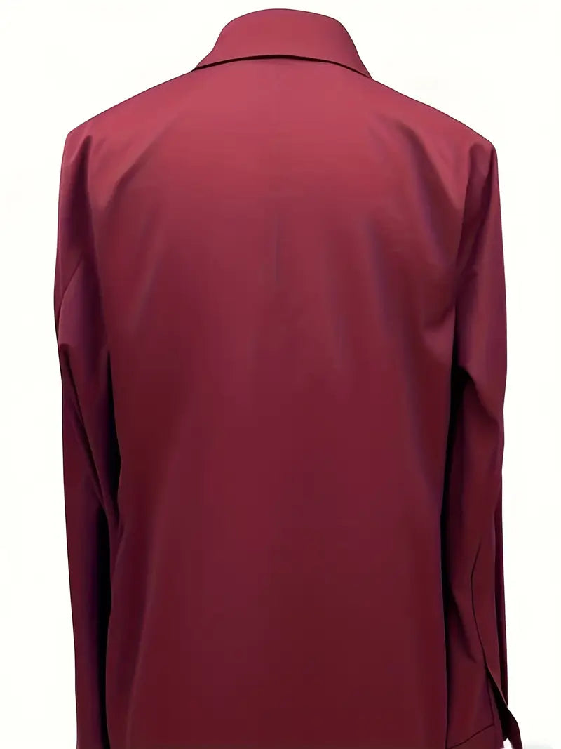 Women's Collared V-Neck Blouse