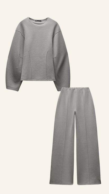 Women's Wide Leg Pantsuit Set