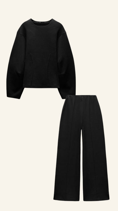 Women's Wide Leg Pantsuit Set